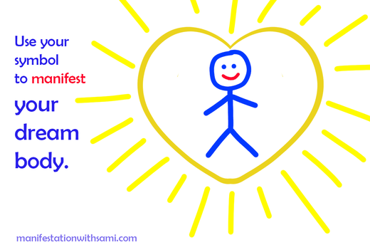 To synchronize your feelings with your dream body, draw a symbol for you and use it in your meditation,