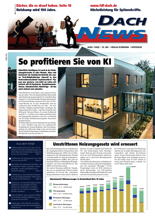 Die Dach News liefert Informationen rund um das Dachdeckerhandwerk!