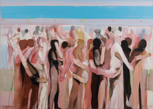 Michael Hedwig, Transit, 2015, Acryl auf Leinwand, 90x140cm