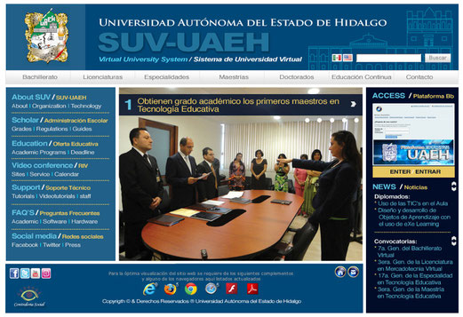 Sistema de Universidad Virtual de la UAEH