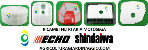 Filtro Aria Motosega Echo Shindaiwa ricambi agricolturagiardinaggio.com