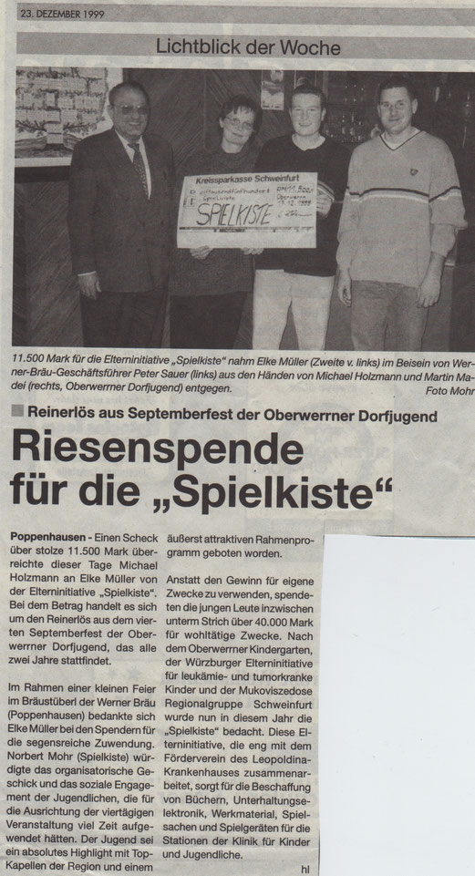 23.12.1999 Schweinfurter Anzeiger