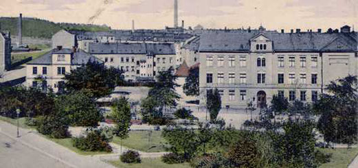 Plauen, Rückertstraße 35, damalige 7. Bürgerschule auf einer Postkarte