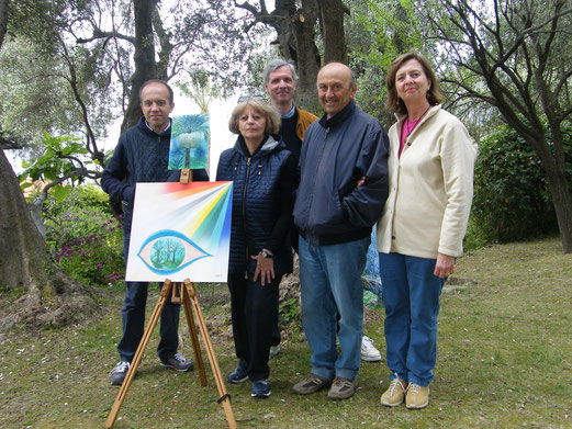 Painters and poets at Villa Pompeo Mariani, Bordighera