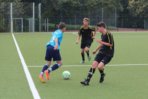 B2-Jugend im Spiel gegen die B2 der SG Schönebeck. - Foto: abo.