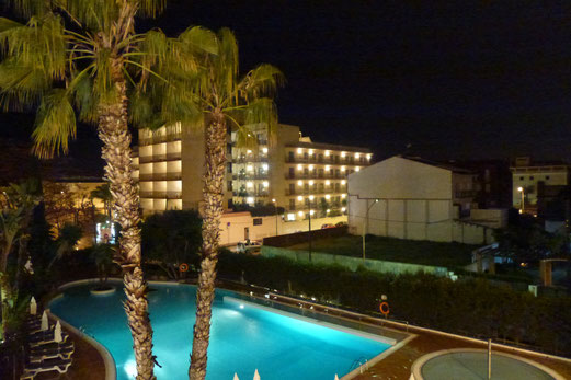 Freitag, 05. April: Hotel Montemar, Pineda de Mar (Foto: mal).