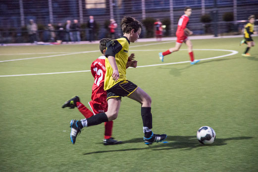 TuS D-Jugend im Spiel gegen TuS Essen-West 81. (Foto: r.f.).