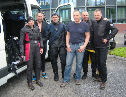 von links nach rechts: Annette, Christian, Siggi, Gerhard, Richi und Jürgen