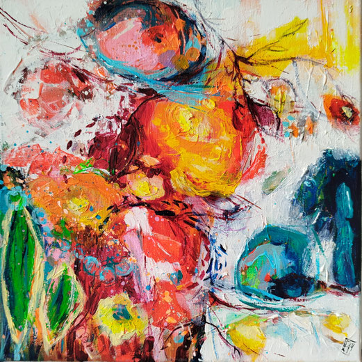 Elisabeth Augendre artiste peintre en Ariège acrylique impressionnisme jardins de lumière 3