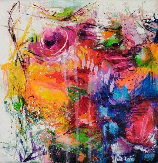 Elisabeth Augendre artiste peintre en Ariège acrylique impressionnisme jardins de lumière 4
