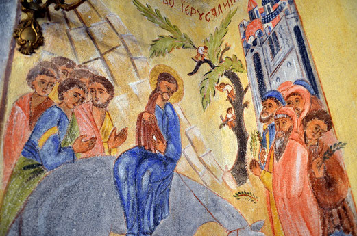 Entrée du Christ à Jérusalem (détail)