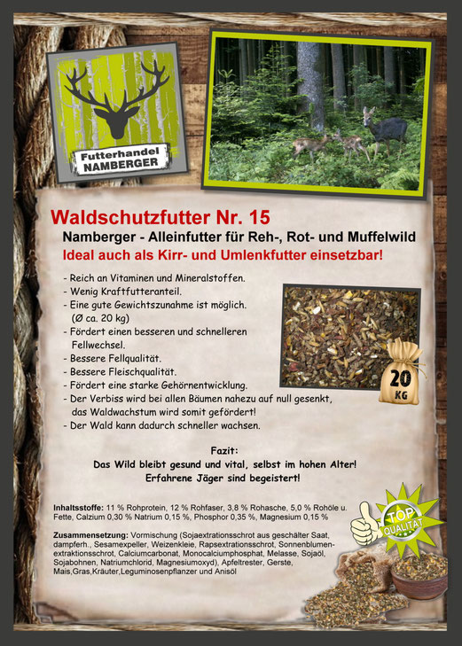 Futter: Waldschutzfutter Nr. 15