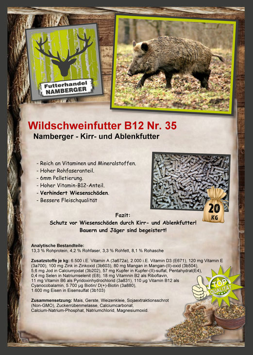 Futter: Wildschweinfutter B12 Nr. 35