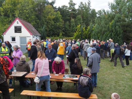 Postkarten an den Schleswig-Holsteinischen Umweltminister  werden unterschrieben