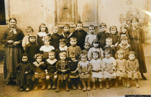 Ecole des filles  primaire élémentaire Plaisance du Gers Olleris 1917 autrefois