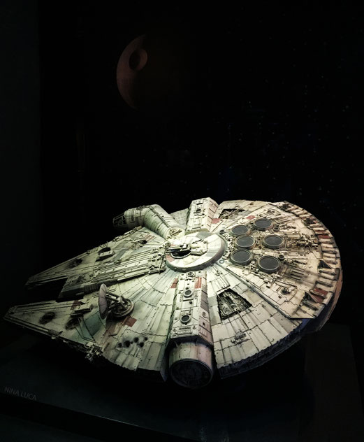 image: nina luca, star wars, star wars identities, star wars münchen, star wars exhibition, jedi, lightsaber, millenium falcon, starship, han solo, chewbacca