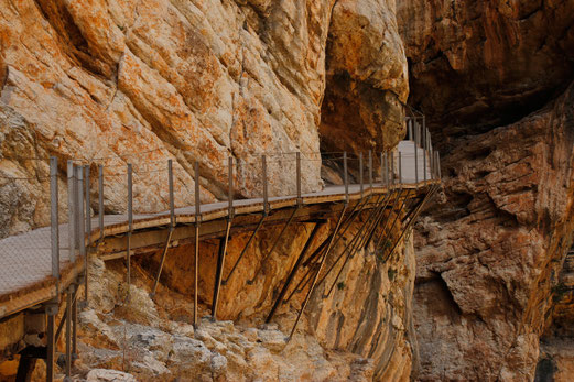 Caminito del Rey, Andalusien, Naturwunder, Canyon, Schlucht, Wandern in Andalusien