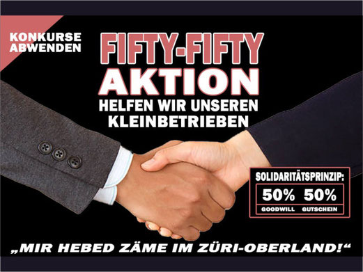 Fifty-Fifty: 50% Spendenanteil, 50% Wertgutschein. Bild: Initiant
