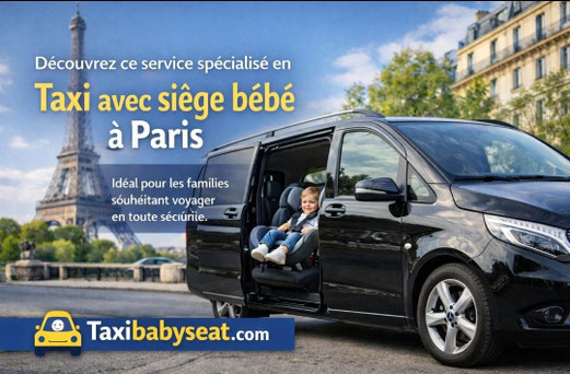 taxi avec siège bébé Paris