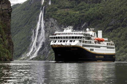 Havila Castor im Geirangerfjord ©Havila Voyages