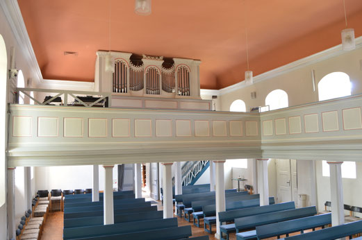 Die ev.-luth. St.-Christophorus-Kirche mit der restaurierten Gebr.-Haupt-Orgel | Foto: Gabriel Isenberg, 2025