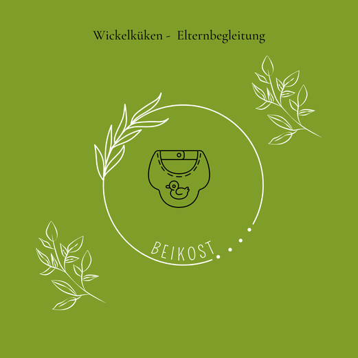 Grafik Lätzchen mit Entenmotiv und Text Beikost