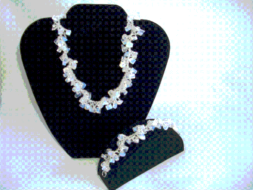 Moonstone Stitched Jewelry Set