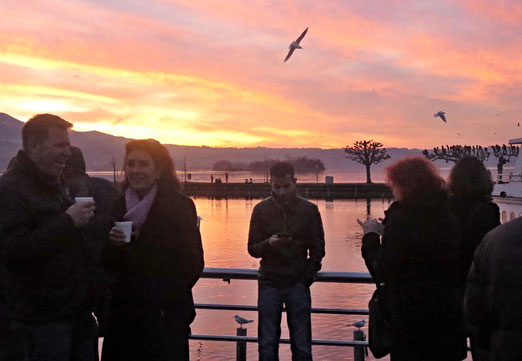 Glühwein, Weihnachtsmarkt, Abendstimmung