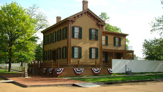 Springfield, die Hauptstadt des Bundesstaates Illinois steht ganz im Zeichen von Abraham Lincoln.- Hier das Abraham Lincoln-Haus