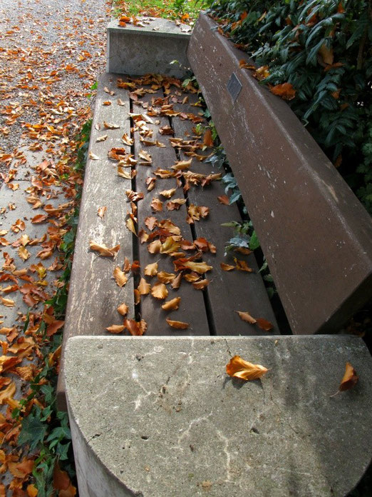 28. Oktober 2013 - Inmitten unter hohen Bäumen Versunken ruht die kleine Bank. Sie fängt im Herbstwind an zu träumen, Wie er ihr in die Arme sank (Wilfried Chapligin)