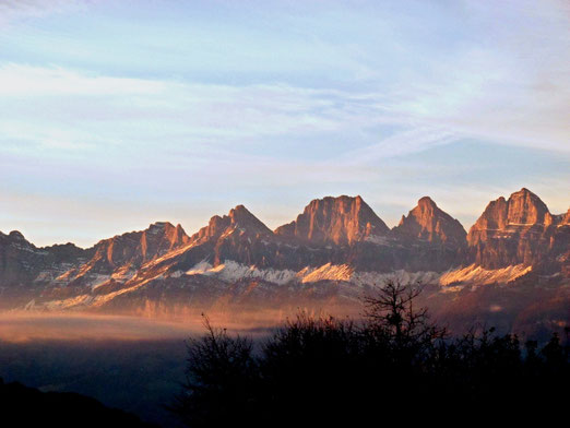 28. Oktober 2014 - Churfirsten von der Abendsonne geküsst