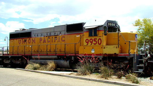 Museums-Lokomotive der Union Pacific in Barstow.