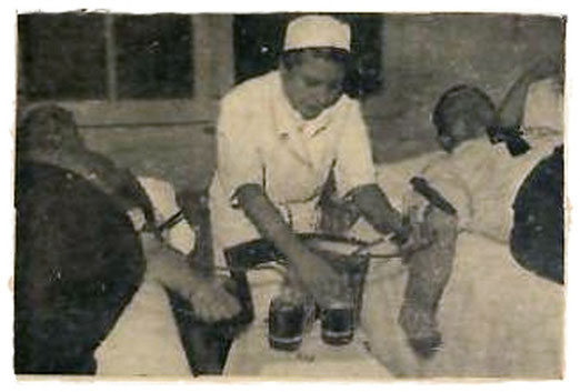 La Donación y Transfusión Sanguinea, Francia, Diciembre de 1955.