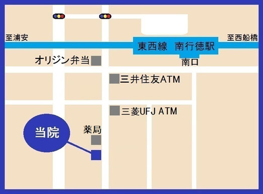 クリニックの周辺地図
