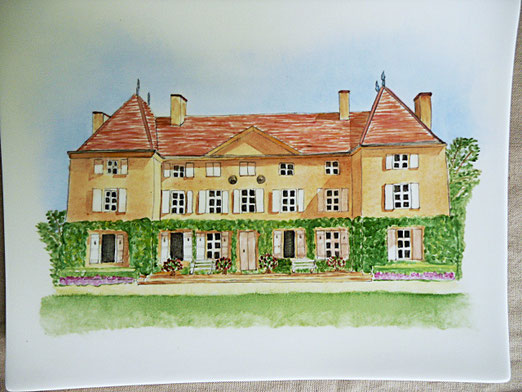 Vide-poche reproduction d'un château
