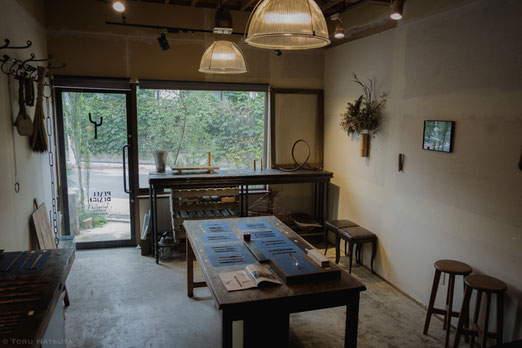 個展「煤竹と茶杓」会場全景(西荻窪 SPACE YAUPON)