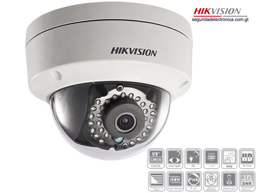 Camra Hikvision Ip Mini domo IP con IR 30m. ONVIF, WDR 120dB. 4 megapixeles Guatemala