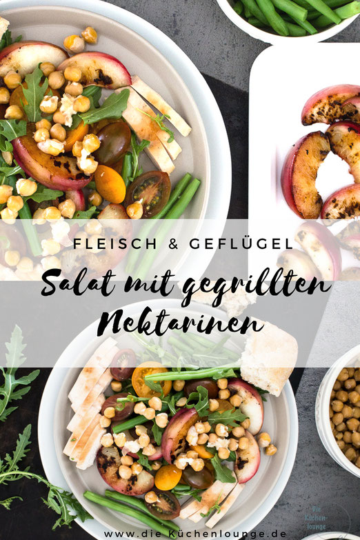 Salat mit gegrillten Nektarinen