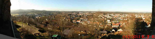 Panorama-Blick von der Burg