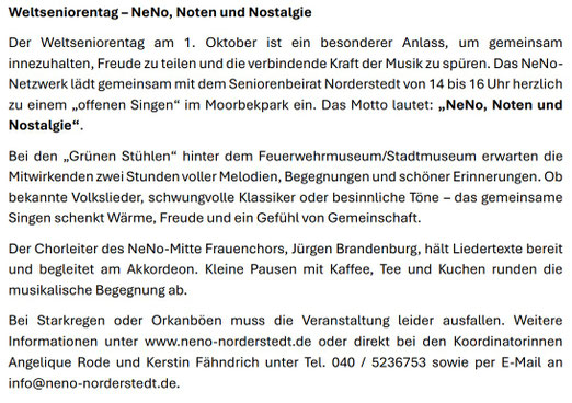 Eigenbericht vom 14.09.2025