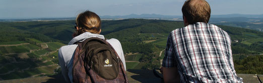 Traumhafte Fernsichten vom Dernauer Krausberg Richtung Siebengebirge über Marienthal hinweg.