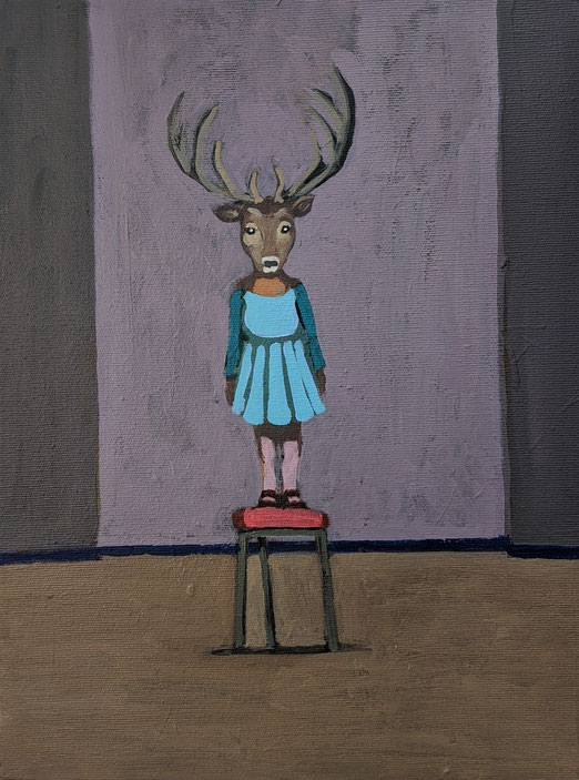 hunting room - Acryl auf Leinwand, 40x30cm, 2020