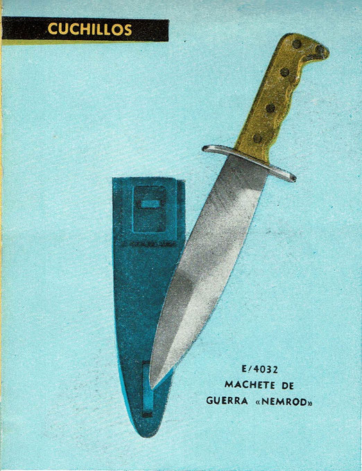 Cuchillo de los Buzos de Combate de la Armada Española años 50 Nemrod