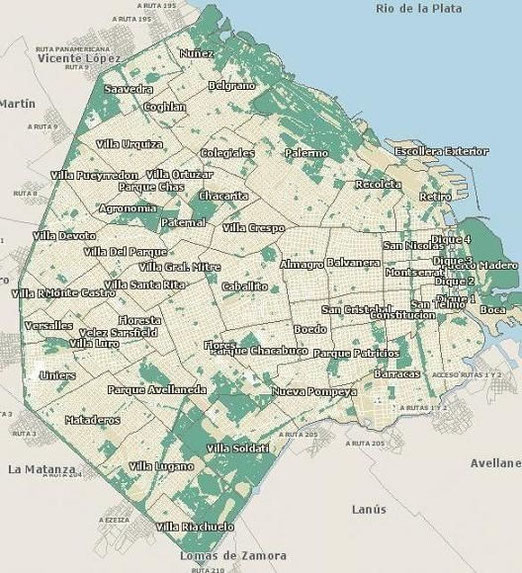 Los cien barrios porteños Site de altangofuerte