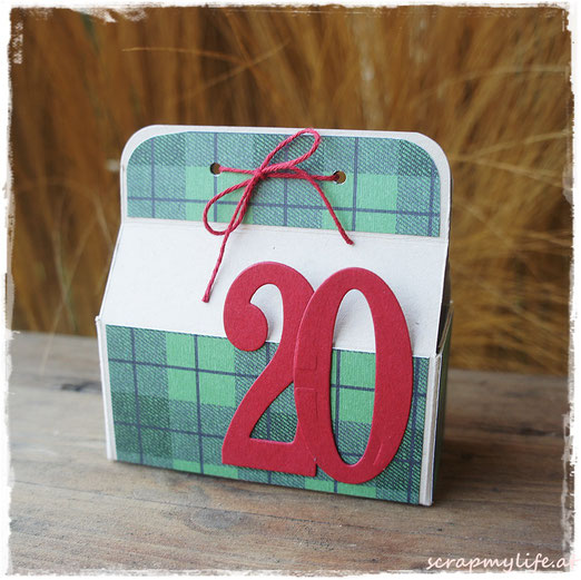 stampin up - weihnachten - DP gemütliche weihnachten - large numbers framelits