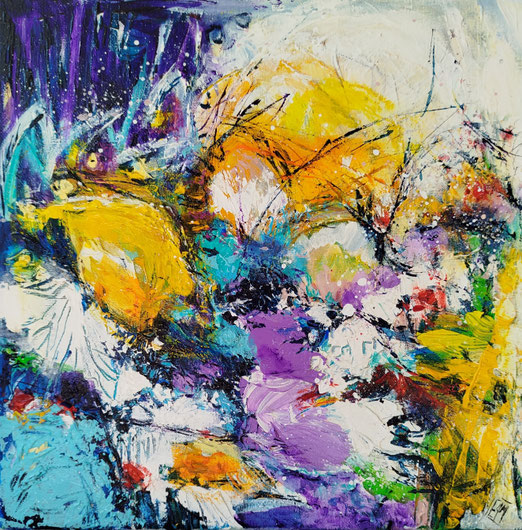 Elisabeth Augendre artiste peintre en Ariège acrylique impressionnisme jardins de lumière 9