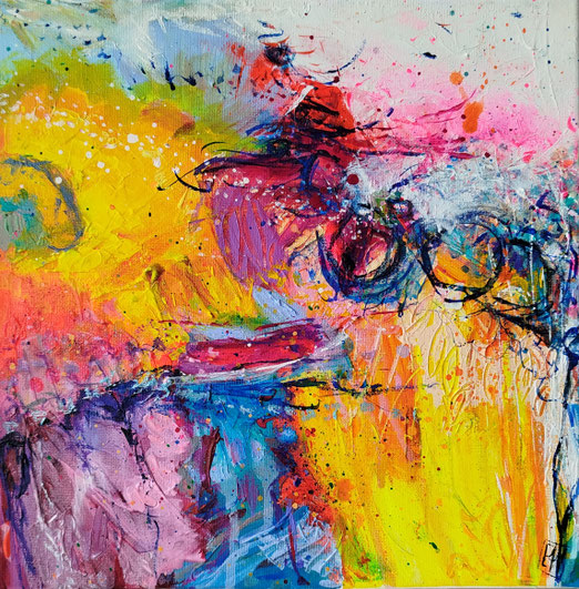 Elisabeth Augendre artiste peintre en Ariège acrylique impressionnisme jardins de lumière 8