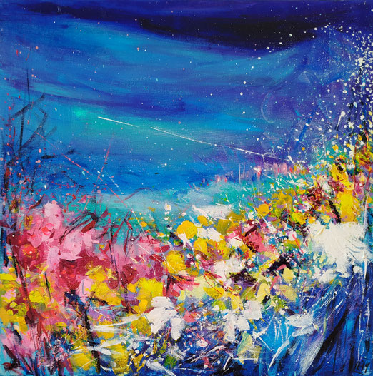 Elisabeth Augendre artiste peintre en Ariège acrylique impressionnisme les jardins extraordinaires 34