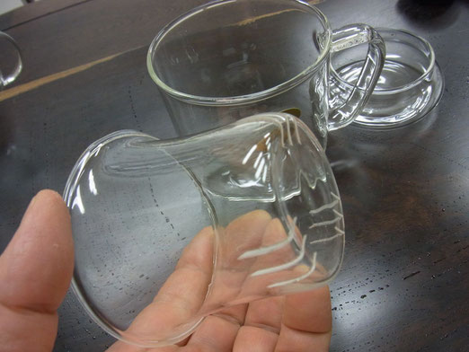 ガラス製茶こし