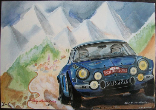 Alpine A110 1300 S, rallye de Monte-Carlo 1970